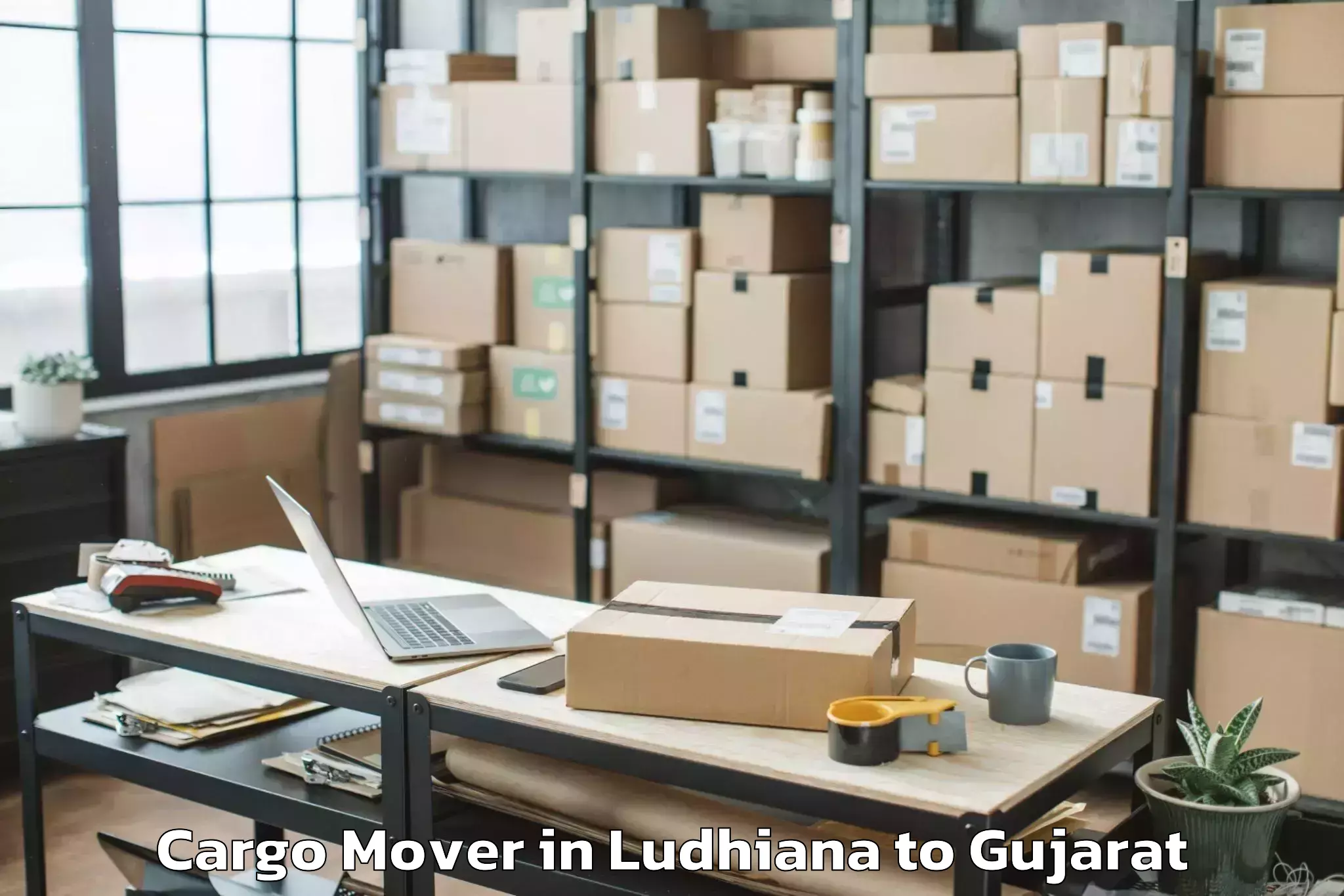 Top Ludhiana to Kaprada Cargo Mover Available